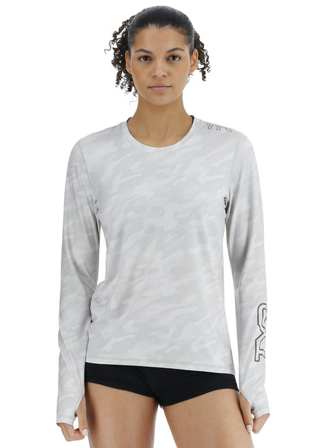 TYR Women's Camohex SunDefense Long Sleeve UPF 50+ Swim Shirt