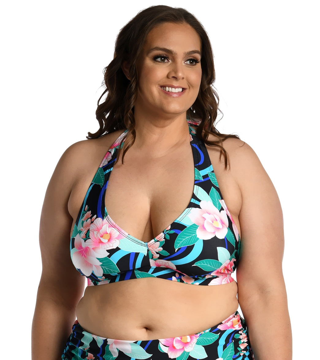 plus size halter bikini