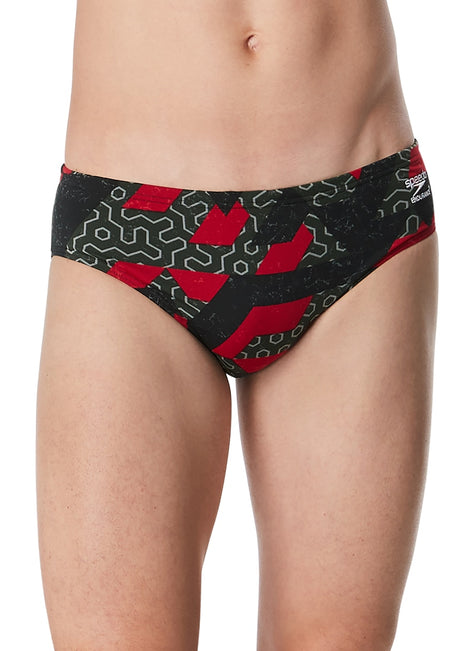 Speedo Men's Ruse Blocks Brief Swimsuit