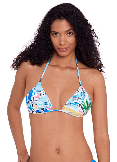 Polo Ralph Lauren Women's Riviera Scenic Ricky Slider Triangle Bikini Top