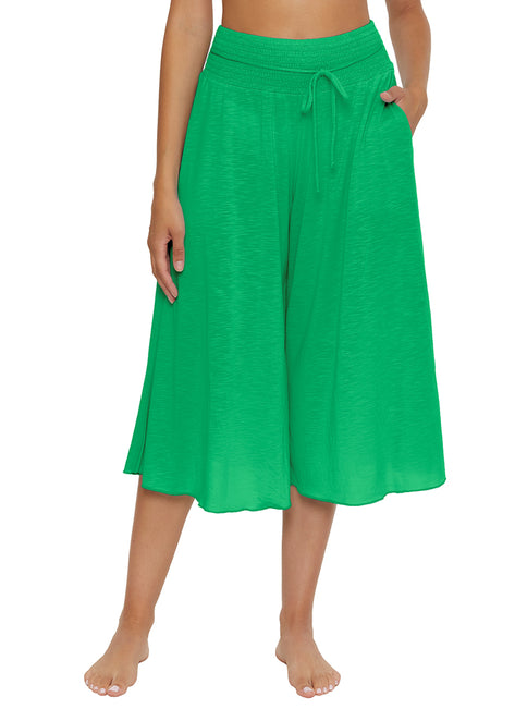 Becca Swim Women's Breezy Basics Gaucho Cover Up Pants