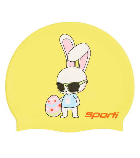 Sporti Kool Bunny Silicone Swim Cap