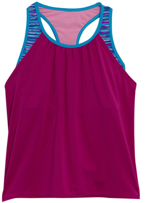 TYR Girls' Sunray Ava 2 in 1 Tankini Top (Big Kid)