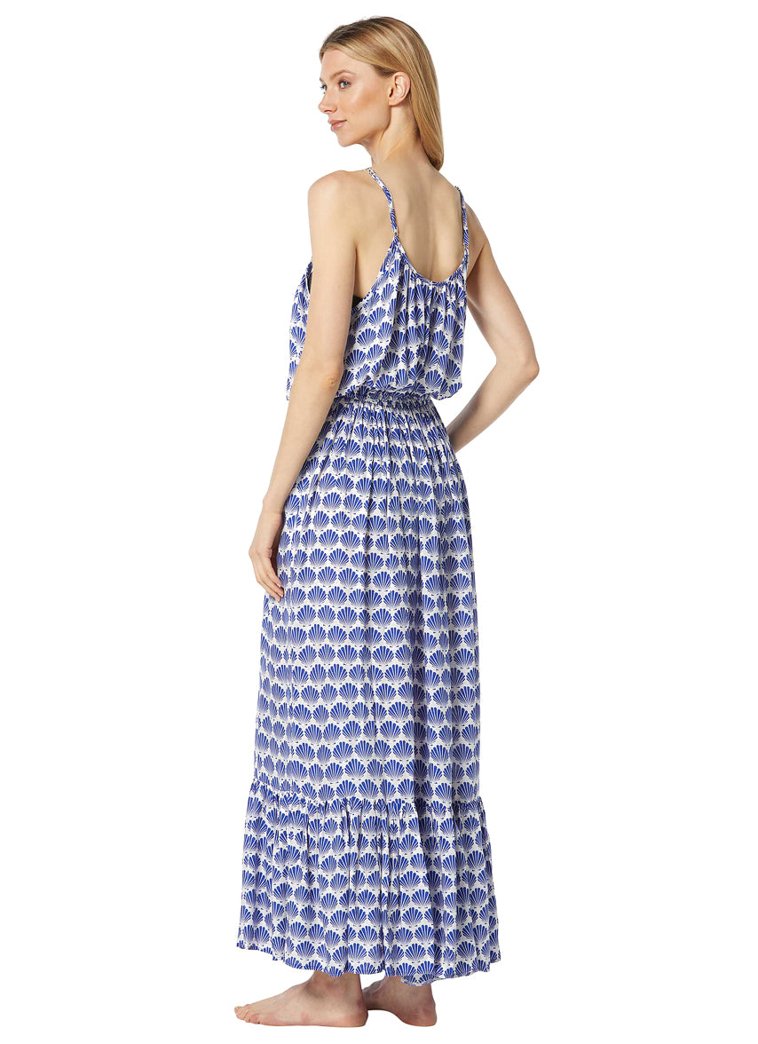 Kate Spade New York Women's Shells Maxi Dress - Blueberry - L Kate Spade New York Women's Shells Maxi Dress - Blueberry - L