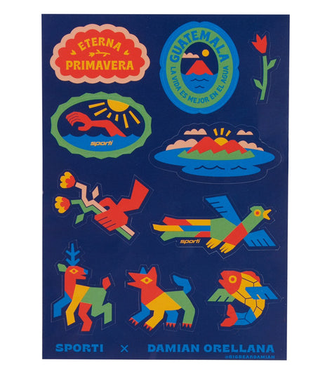 Sporti x Damian Orellana Limited Edition Sticker Sheet