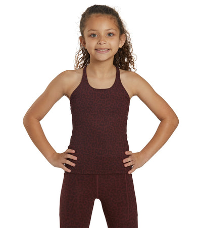 Everyday Yoga Girl Elevated Cheetah Support Tank