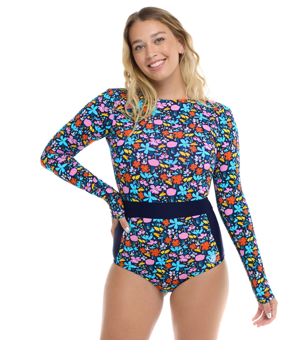 Body Glove Edith Zip Front One Piece Swimsuit Maillot De Bain