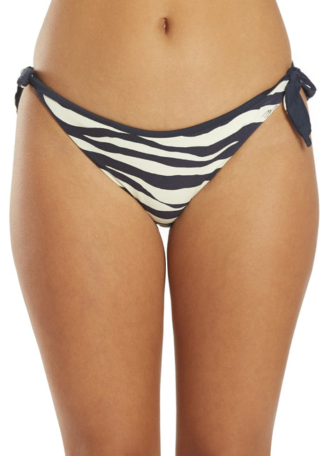 Michael Kors Women's Reversible Zebra Side Tie Bikini Bottoms