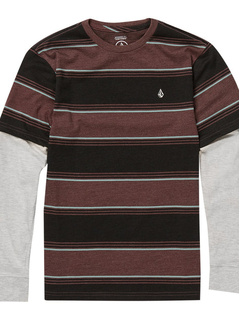 Volcom Boys' Bandstone Twofer Long Sleeve Tee (Big Kid)