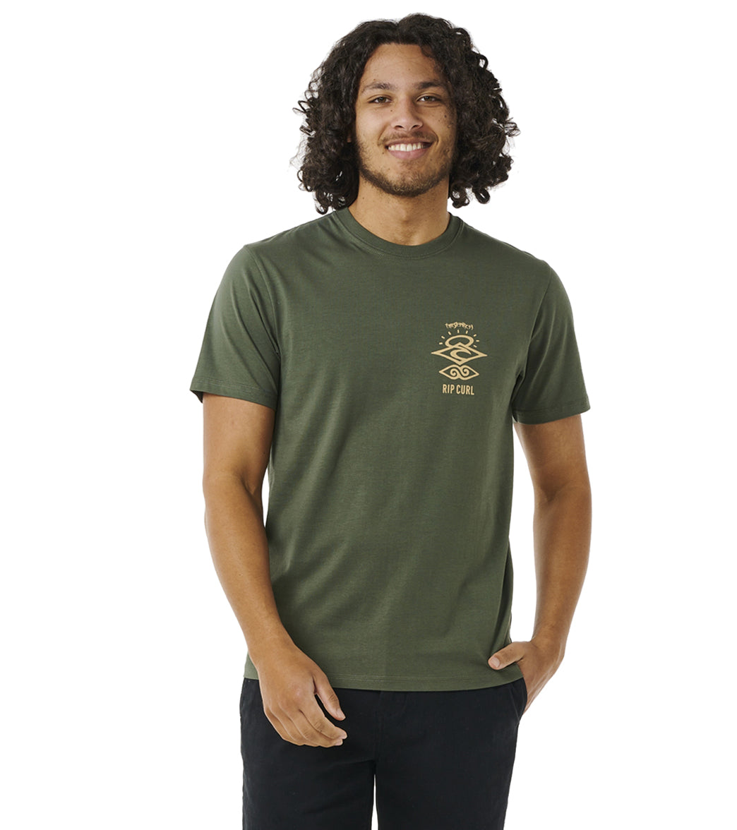 Men’s Short Sleeve T-Shirt Rip Curl Search Icon Tee Green main image 0