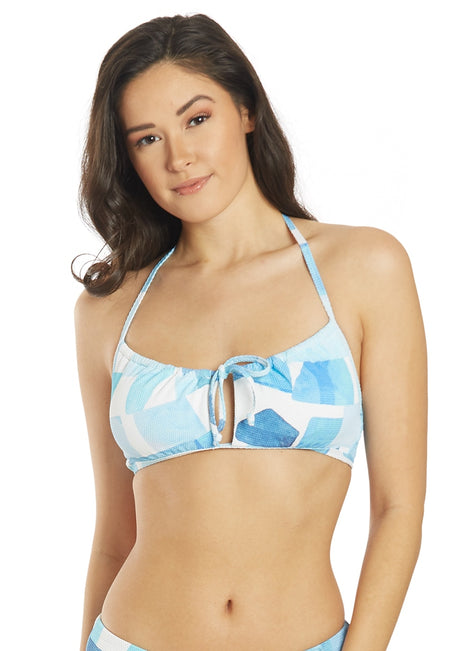 Splendid Women's Block Party Toplette Bikini Top