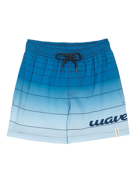 Wavebreaker Boy's Ombre Stripe Swim Trunks
