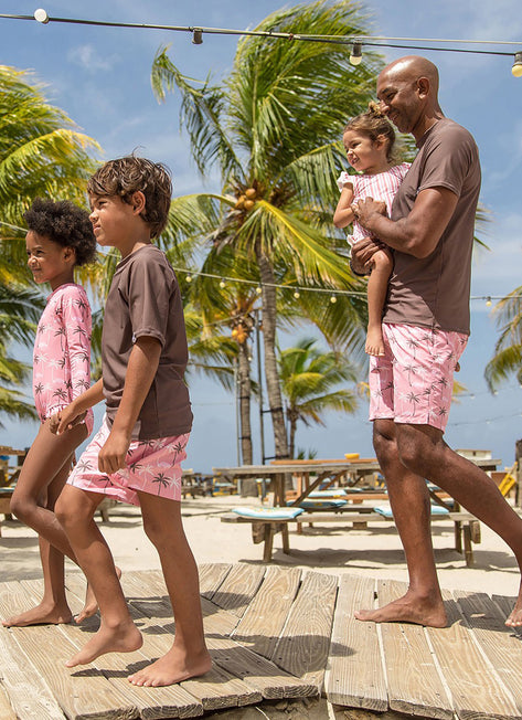 Snapper Rock Rash Guard and Board Shorts Set - Surf Days