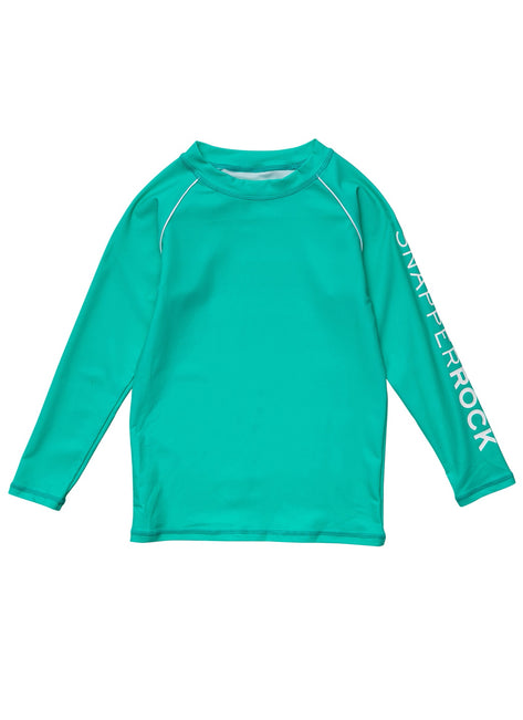 Snapper Rock Boys' Grassy Green Long Sleeve Rashguard (Toddler, Little Kid, Big Kid)