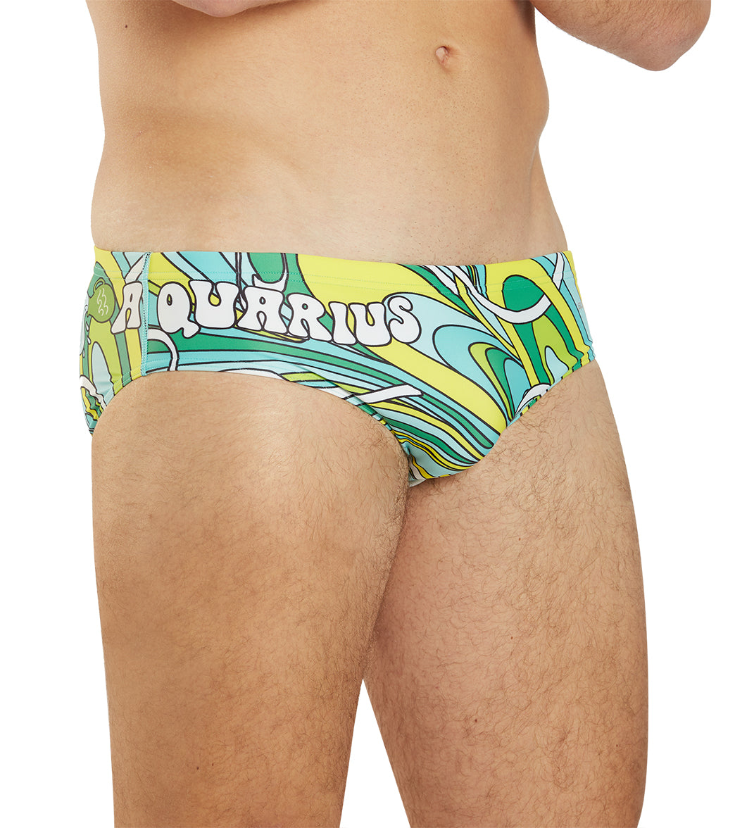 Sporti Groovy Zodiac Aquarius Brief Swimsuit (26-40) at SwimOutlet.com