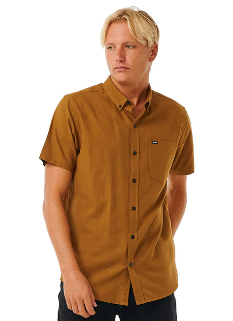 Rip Curl Men's Ourtime Short Sleeve Button-Up Shirt