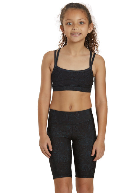 Everyday Yoga Girl Uphold Tribe High Waisted Biker Shorts with Pocket