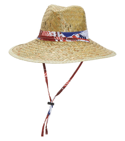 Peter Grimm Americana Straw Patriotic Lifeguard Straw 4.5