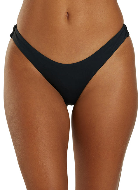 Roxy Women's Solid Beach Classics High Leg Cheeky Bikini Bottom