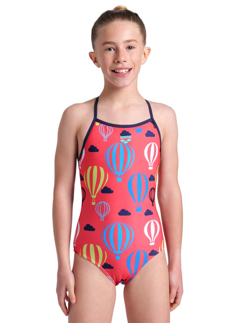 Arena Girls' Balloon Print Light Drop Back One Piece Swimsuit (Little Kid, Big Kid)