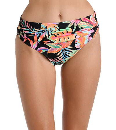 La Blanca Women's Best Escape Shirred Band Hipster Bikini Bottom