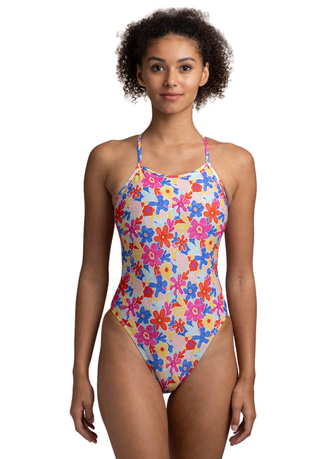 JOLYN Women's Jackson 4 Happy Flora One Piece Swimsuit