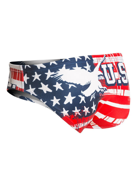 Turbo Men's USA Eagle Water Polo Brief