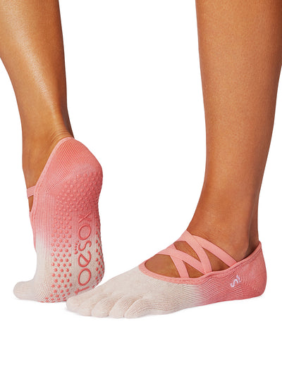 Toesox Elle Full-Toe Yoga Grip Socks