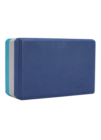 Everyday Yoga 4 Inch Tri Color Foam Yoga Block