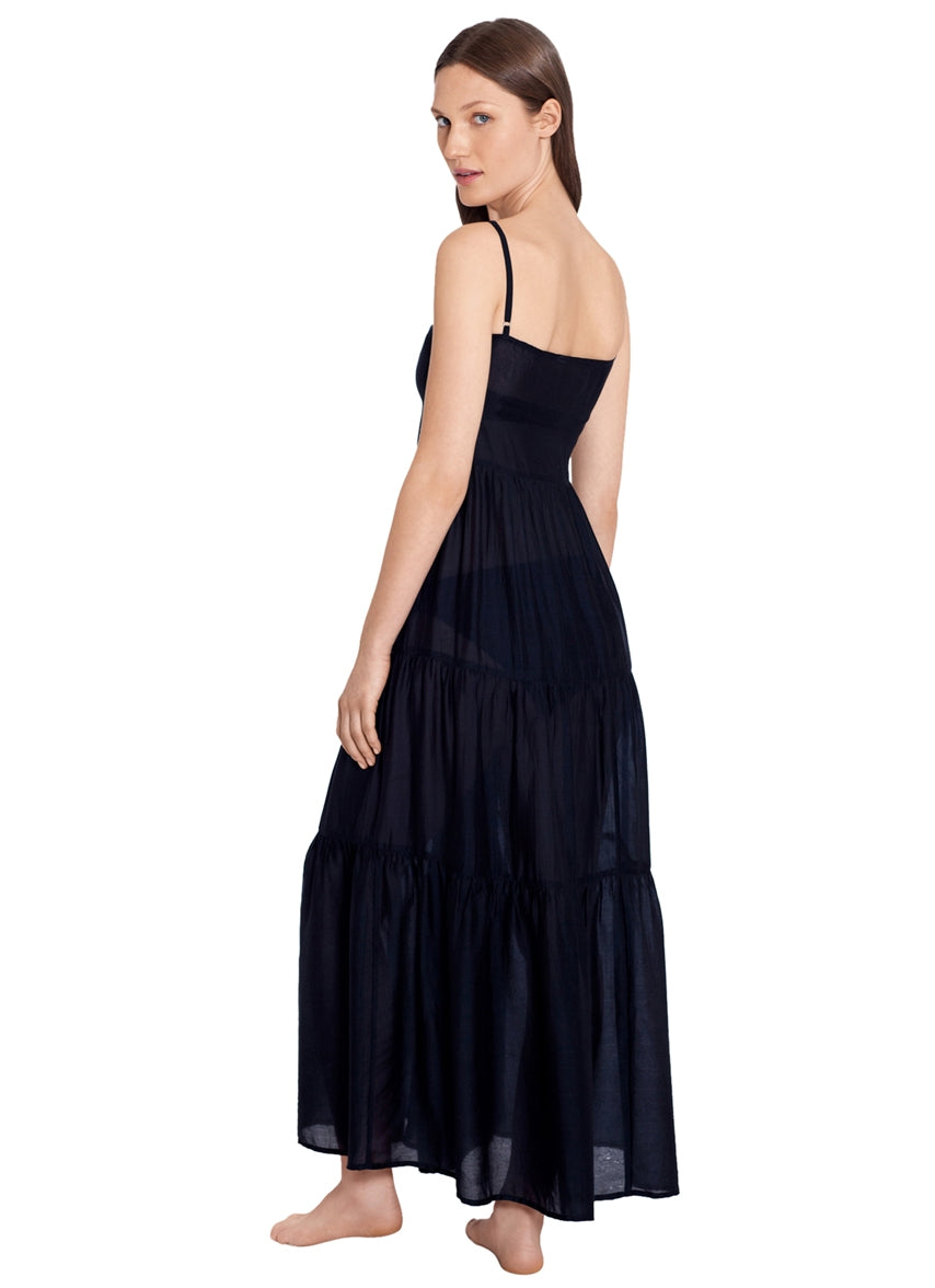Polo Ralph Lauren Women's Tiered Maxi Dress - Black