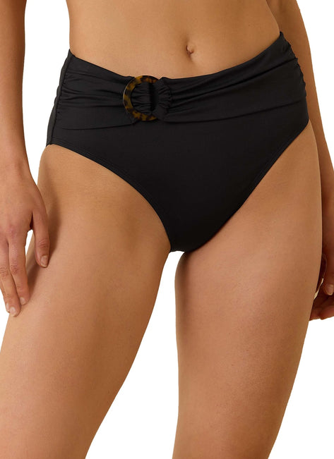 Tommy Bahama Women's Pearl Solid Novelty High Waist Bikini Bottom