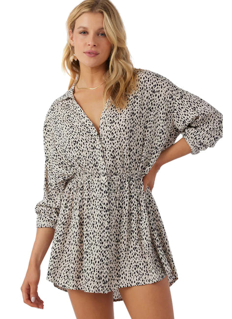 O'Neill Women's Swim Saltwater Essentials Cami Printed Cover Up Dress