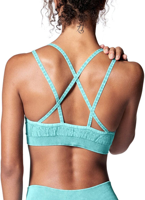 NUX Levitate Seamless Mineral Wash Yoga Sports Bra