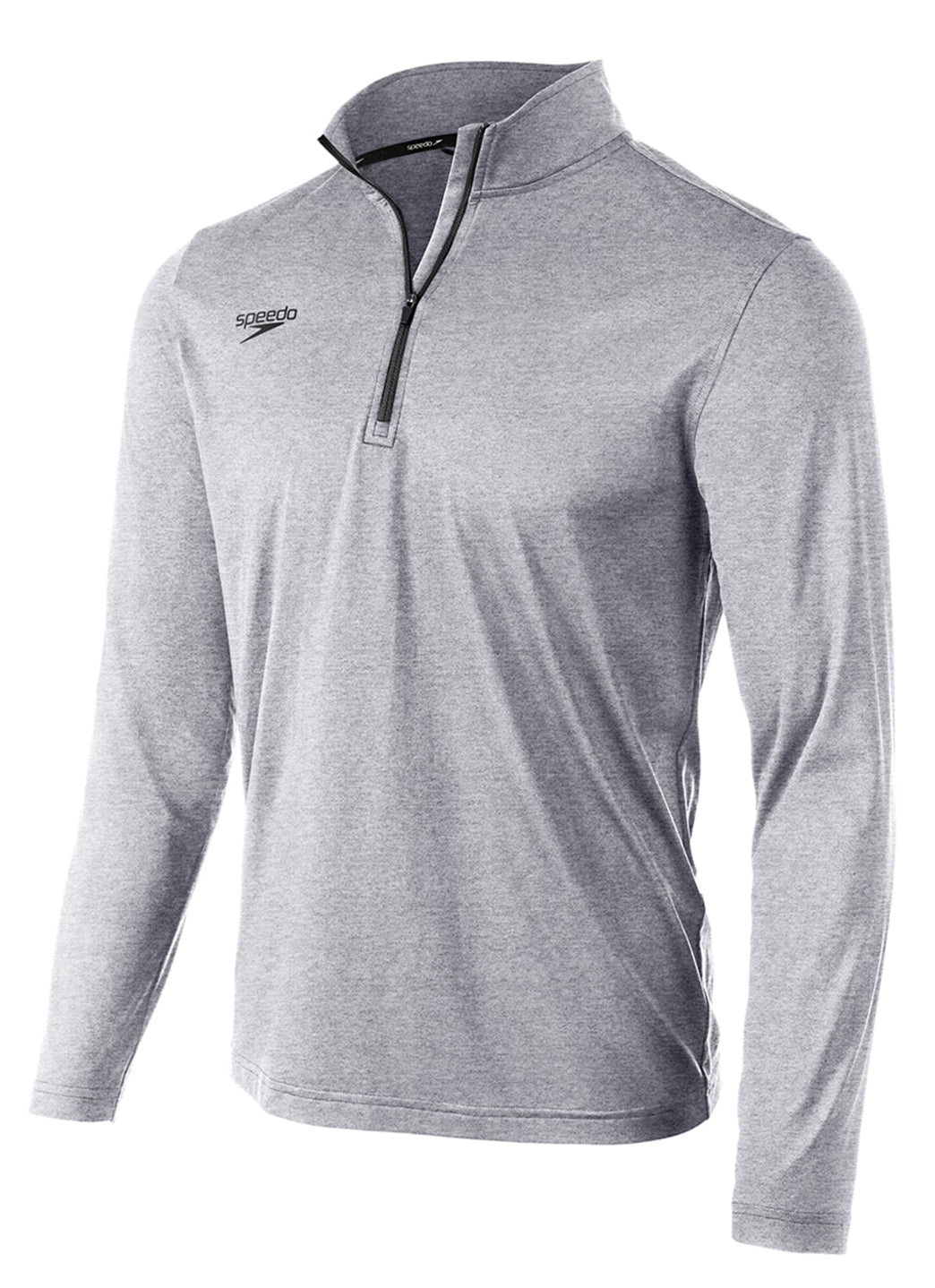 Speedo Unisex 1/4 Zip Solid Pullover Shirt at SwimOutlet.com