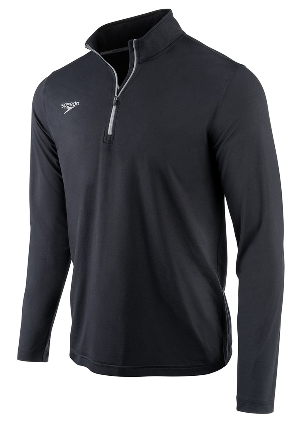 Speedo Unisex 1/4 Zip Solid Pullover Shirt at SwimOutlet.com