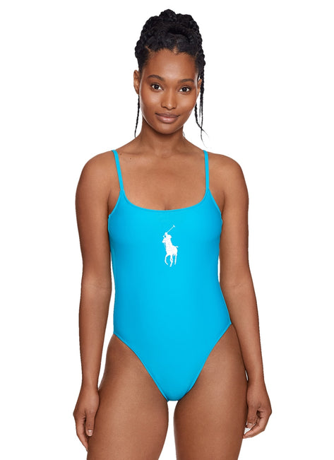 Polo Ralph Lauren Women's Logo Icons Kennedy One Piece Swimsuit