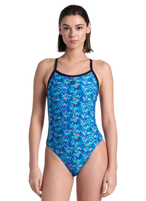 Arena Women's Pooltiles Challenge Back One Piece Swimsuit