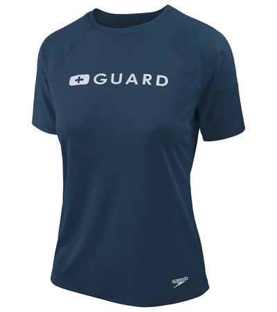 Speedo Lifeguard Women's Short Sleeve Solid Swim Tee
