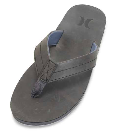 Hurley Men's One And Only Leather Flip Flops