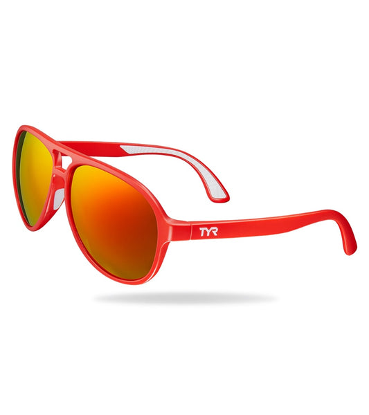 TYR Unisex Goldenwest Aviator (Large) Sunglasses at  display picture 1