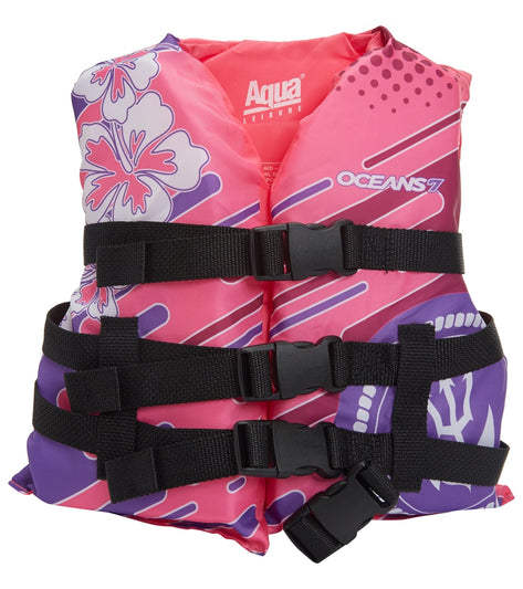 Aqua Leisure Kids' USCGA 3 Buckle Personal Flotation Device (30-50 lbs.)