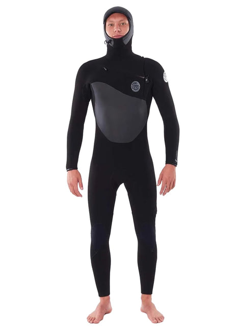 Rip Curl Men's Flashbomb 6/4 Hooded Chest Zip Full Wetsuit