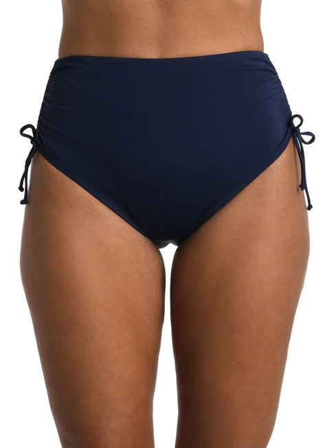 Maxine Women's Solid Adjustable Ties Full Bikini Bottom