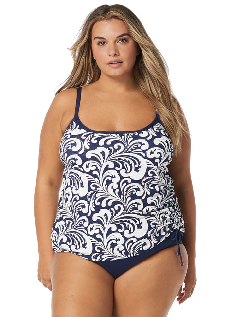 Beach House Womens's Plus Size Sea Spray Bridget  Tankini Top