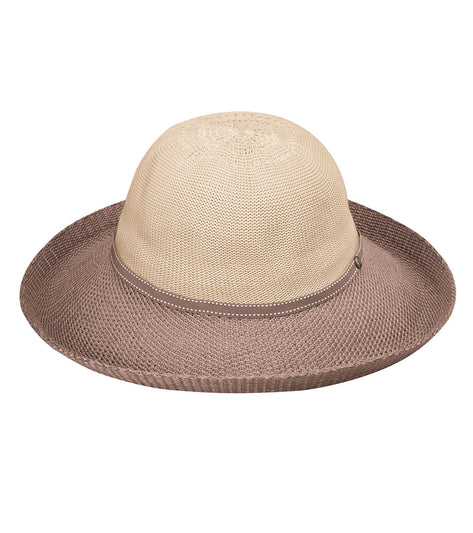 Wallaroo Women's Victoria Two-Toned Straw Hat