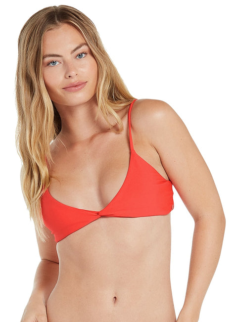Volcom Women's Simply Seamless V Neck Bikini Top