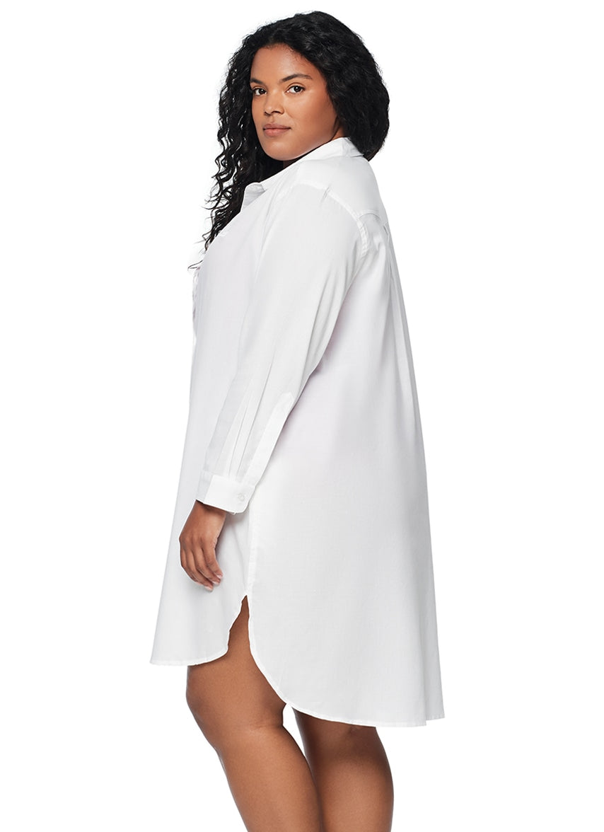 Lauren Ralph Lauren Women's Plus Size Maxi Beach Shirt at