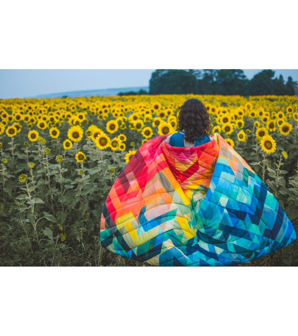 rumpl psychedelic succulents Rumpl Original Puffy Blanket Geo