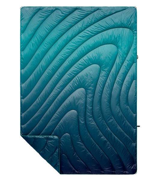 rumpl psychedelic succulents Rumpl Original Puffy Blanket - Ocean Fade