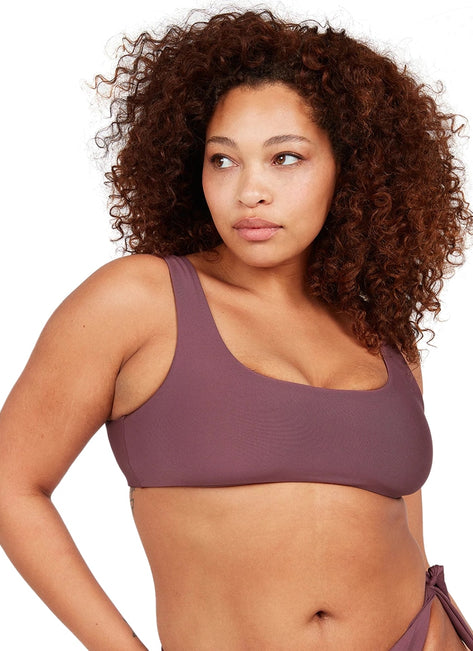 Volcom Women's Plus Size Simply Seamless Scoop Bikini Top